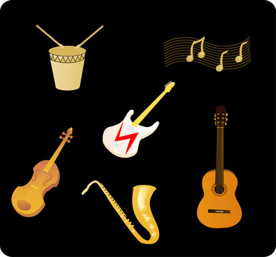Various Musical Instruments