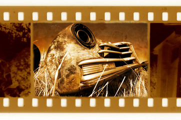 oldies 35mm frame photo with vintage car