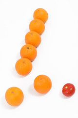 Oranges and tomato
