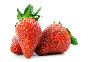 gepflückte Erdbeeren