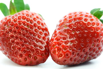 Zwei Erdbeeren