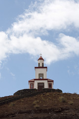 Fototapeta na wymiar dzwonnica Ermita de la Caridad, Frontera, El Hierro
