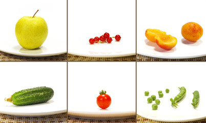 Vegetarian collage