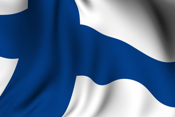 Rendered Finnish Flag