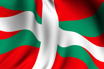 Rendered Basque Flag