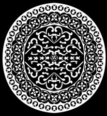 white round illustration