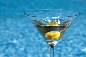 Classic Martini by the Pool