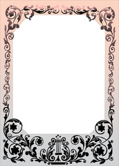 square floral frame