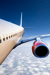 Fototapeta premium Airplane in Flight