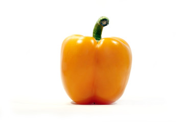 One orange bell pepper