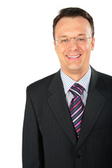 businessman in glasses