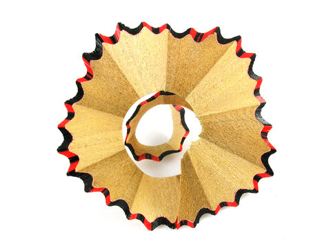 Pencil-sharpener scraps