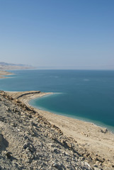 Serene view of the Dead Sea