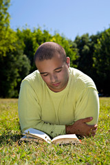 Young Man Reading