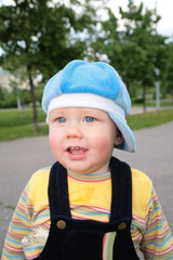 portrait child on street