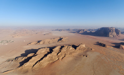 Fototapeta na wymiar Paysage du Wadi Rum (Jordanie)