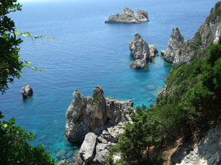 Korfu , Paleokastritsa