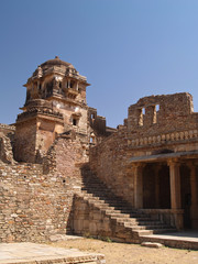 Fototapeta premium Chittorgarh citadel ruins in Rajasthan, India
