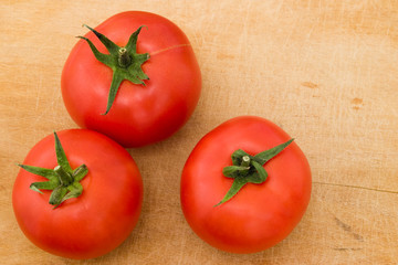 three tomatoes