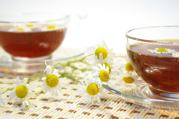 Chamomile and herbal tea