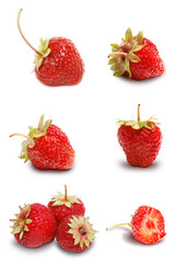 Fototapeta na wymiar Set of strawberries