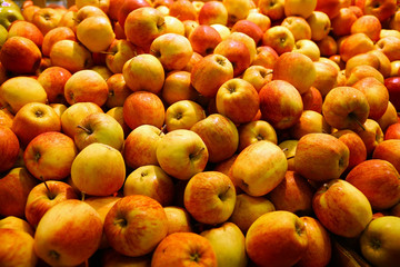 heap of red apples