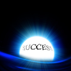 crystal ball with 'success'