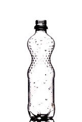 water bottle on white