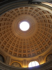 Under a cathedral dome