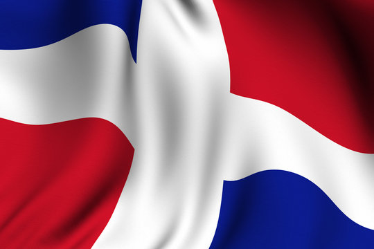 Rendered Dominican Republic Flag
