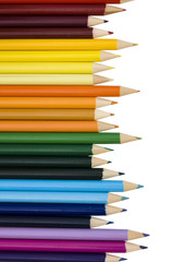 Row of Coloured Pencils