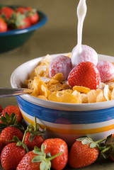 Corn Flakes and milk