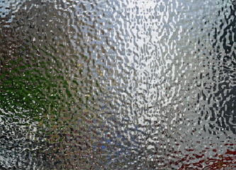 Metal foil, mat wrinkled glass or abstract chrome texture