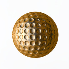 Golfball aus Kupfer