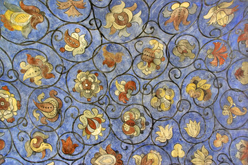 Pattern on a ceiling of old church