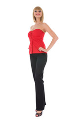 Fototapeta premium portrait of the girl with green eyes