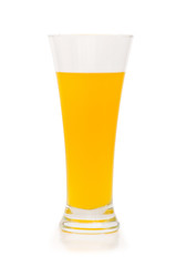 Orange cocktail isolated on the white background