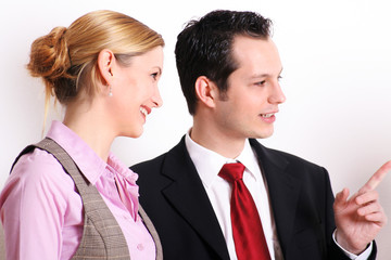 successful business team is talking