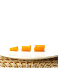 Carrots in a plate