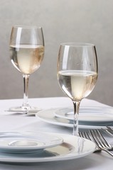Banquet table setting