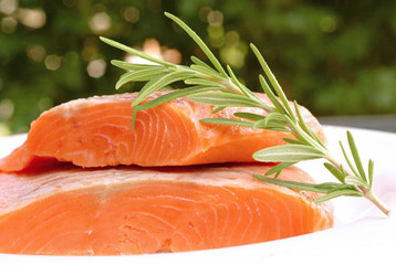Salmon steaks