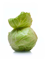 Cabbage isolated on white
