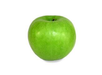 Green sweet apple isolated