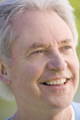 Head shot of man smiling