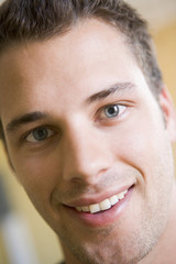 Head shot of man smiling