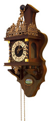 Old classic clock with bronze and gold ornaments