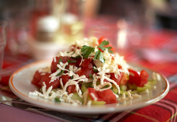 Bulgarian shopska salad - 8489922