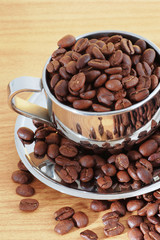 cap of coffee beans