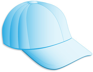 Hellblaue Baseballmütze