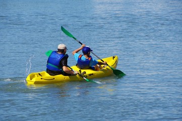 Fototapeta na wymiar kayac do dwumianowy